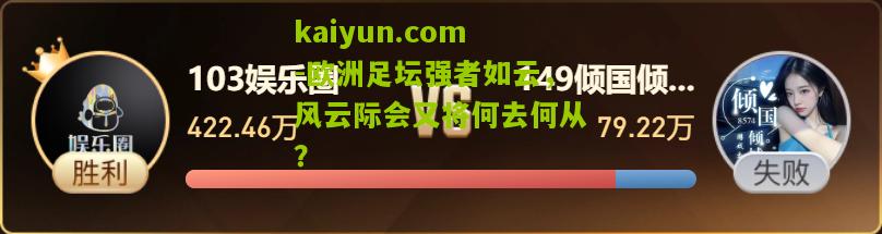 欧洲足坛强者如云，风云际会又将何去何从？